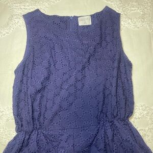 Compania Fantastica blue eyelet romper